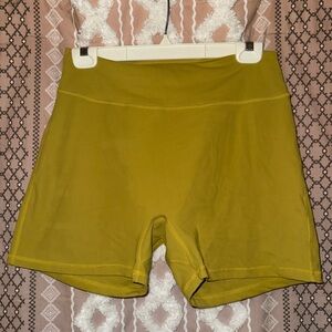 BuffBunny Mustard Yellow Athletic Shorts